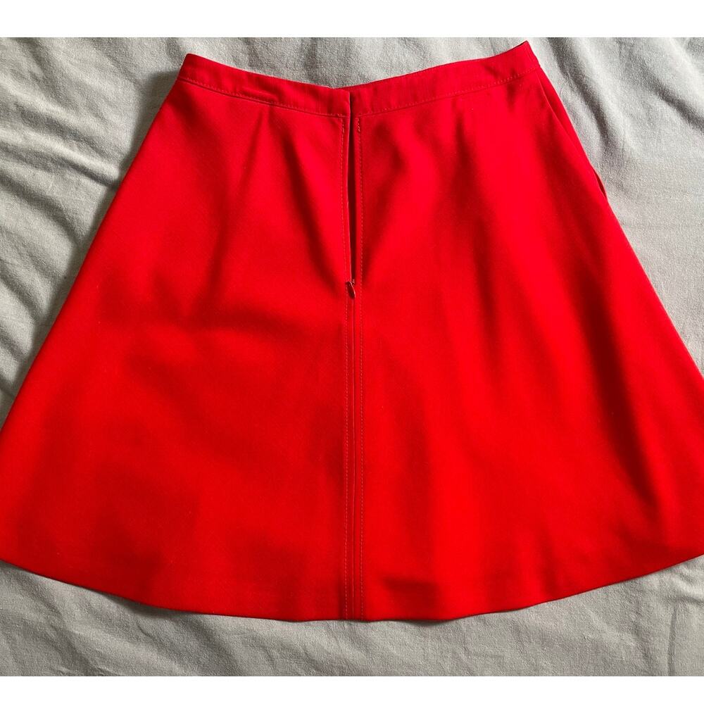 LOFT red A-line fit & Flare Skirt sz 2P - Picture 6 of 9